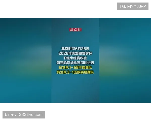 荷兰3-1突尼斯：世界杯F组末轮战报